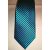 Tengerzöld alapon fekete csíkos selyem nyakkendő