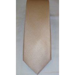 Barackszín alapon fehér csíkos selyem nyakkendő