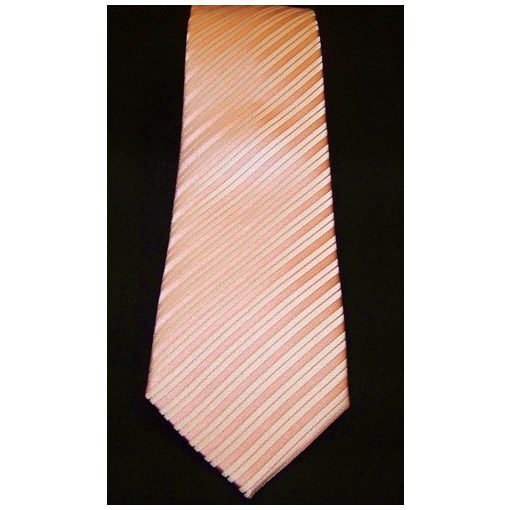 Rózsaszín alapon világos rózsaszín csíkos selyem nyakkendő