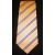 Barackszín alapon szürke csíkos selyem nyakkendő