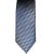 Szürke alapon sötétkék mintás selyem nyakkendő