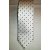 Fehér alapon szürke és sötétkék mintás selyem nyakkendő