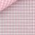 Fehér alapon rózsaszín mintás len díszzsebkendő
