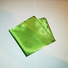 Kiwizöld selyem díszzsebkendő