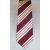 Bordó alapon fehér, piros és fekete csíkos selyem nyakkendő