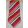 Piros alapon fehér és szürke csíkos selyem nyakkendő
