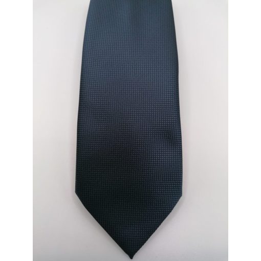 Sötétkék alapon fekete mintás selyem nyakkendő