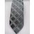 Szürke alapon fekete mintás selyem nyakkendő