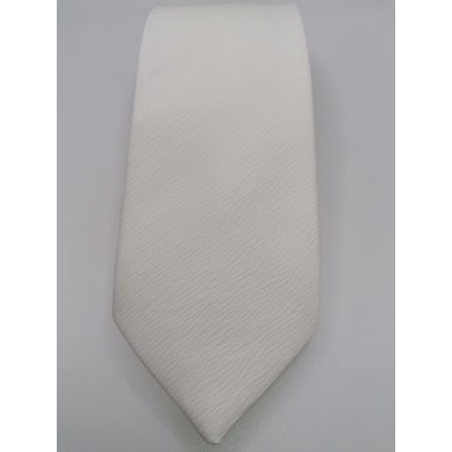 Törtfehér, anyagában mintás selyem nyakkendő