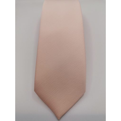 Barackszínű, anyagában mintás selyem nyakkendő
