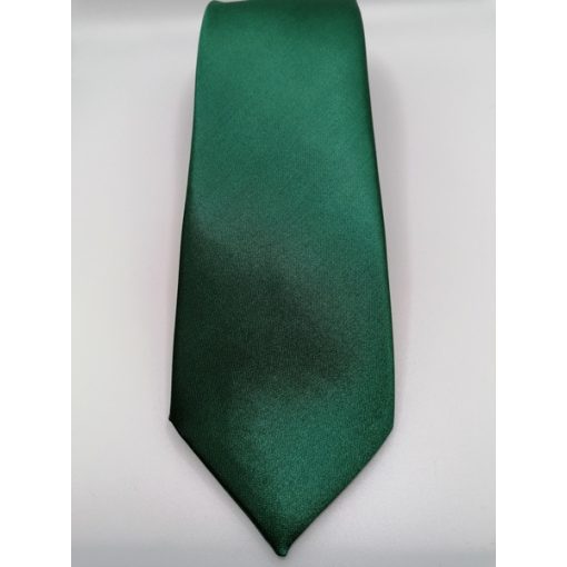 Sötétzöld selyem nyakkendő