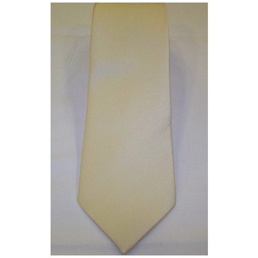 Krémszínű selyem nyakkendő