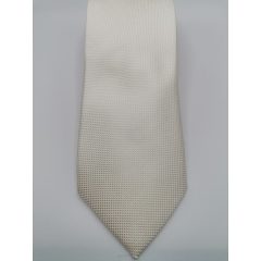 Ekrü, anyagában mintás selyem nyakkendő