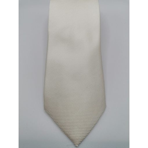 Ekrü, anyagában mintás selyem nyakkendő