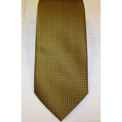 Sárga alapon fekete mintás poliészter nyakkendő